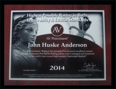 AV Preeminent Certificate